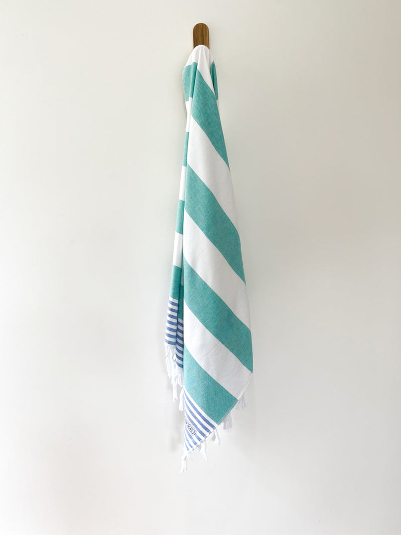 turkish towel seven seas australia arctic green royal blue