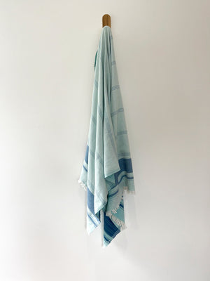 turkish towel seven seas Australia pacific mint agean blue